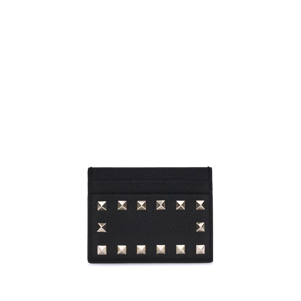 Valentino Garavani Black Calf Leather Bos Taurus Wallet