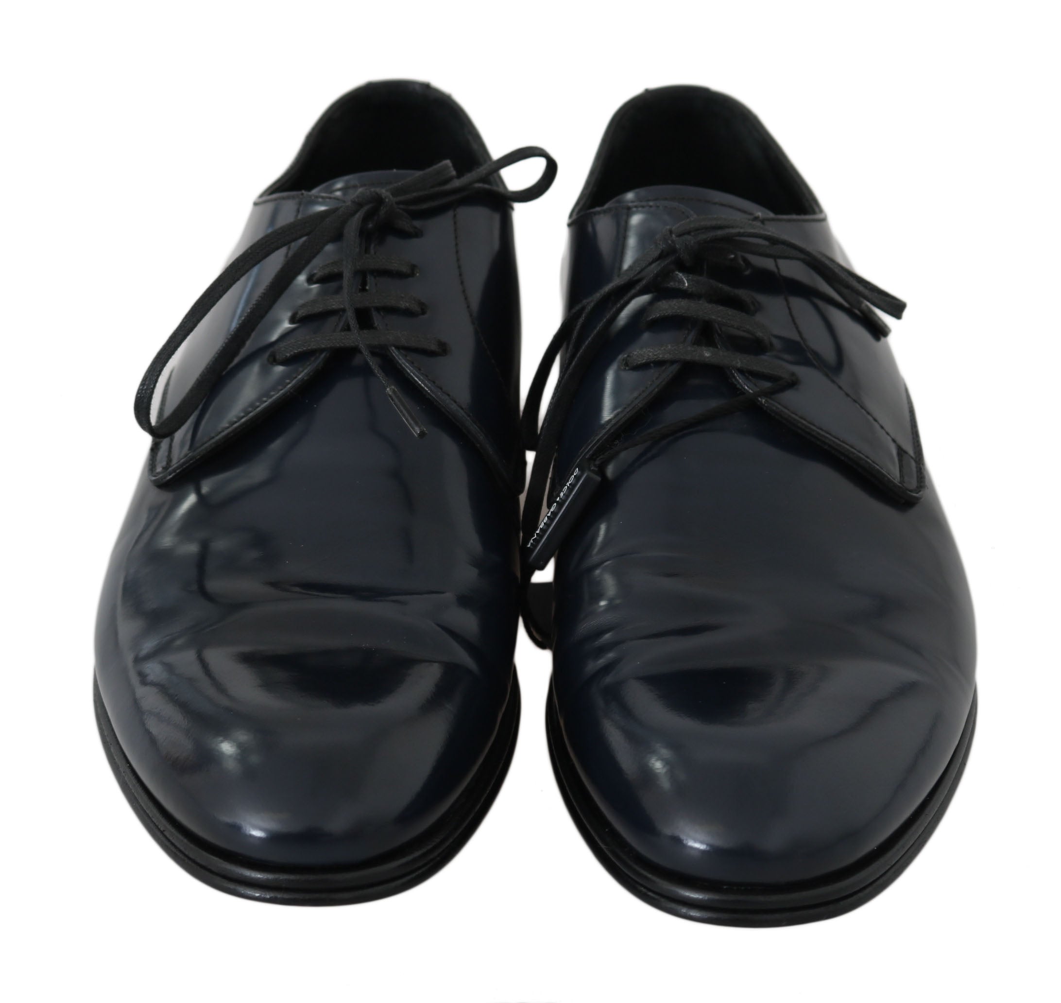 Pantofi eleganti Dolce & Gabbana Derby din piele albastru închis