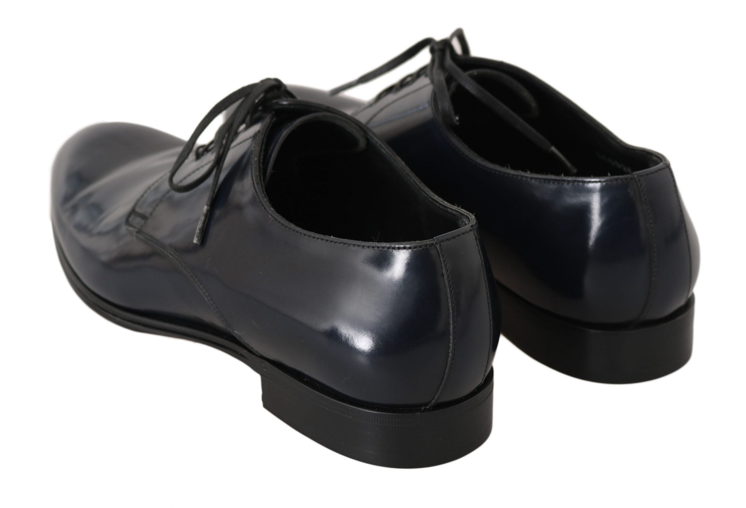 Pantofi eleganti Dolce & Gabbana Derby din piele albastru închis