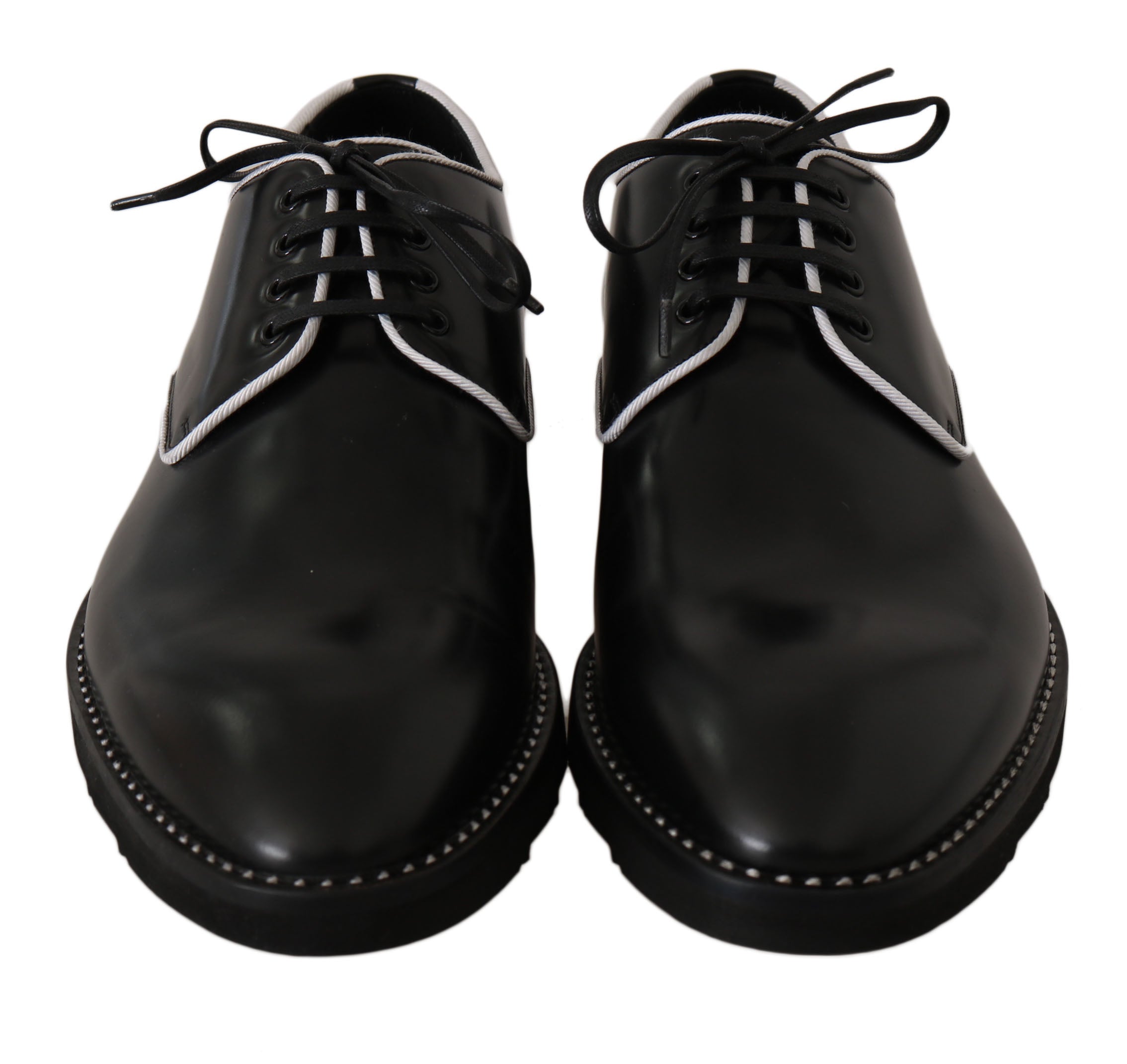 Pantofi eleganti Dolce & Gabbana Derby din piele neagră