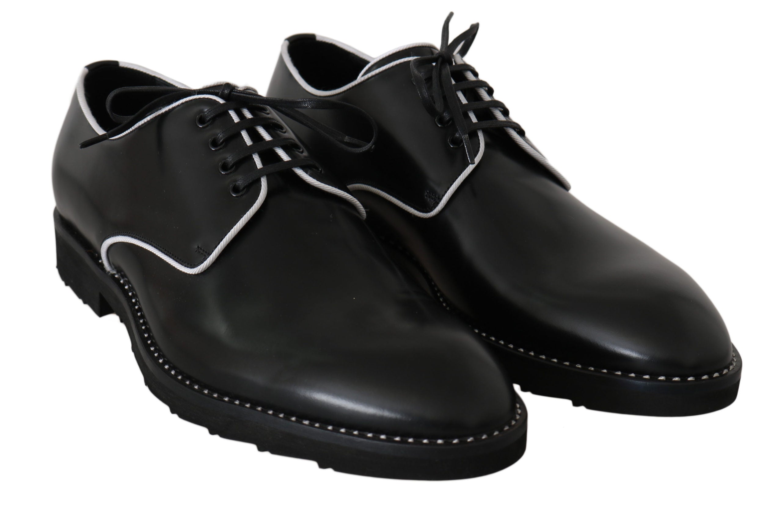Pantofi eleganti Dolce & Gabbana Derby din piele neagră