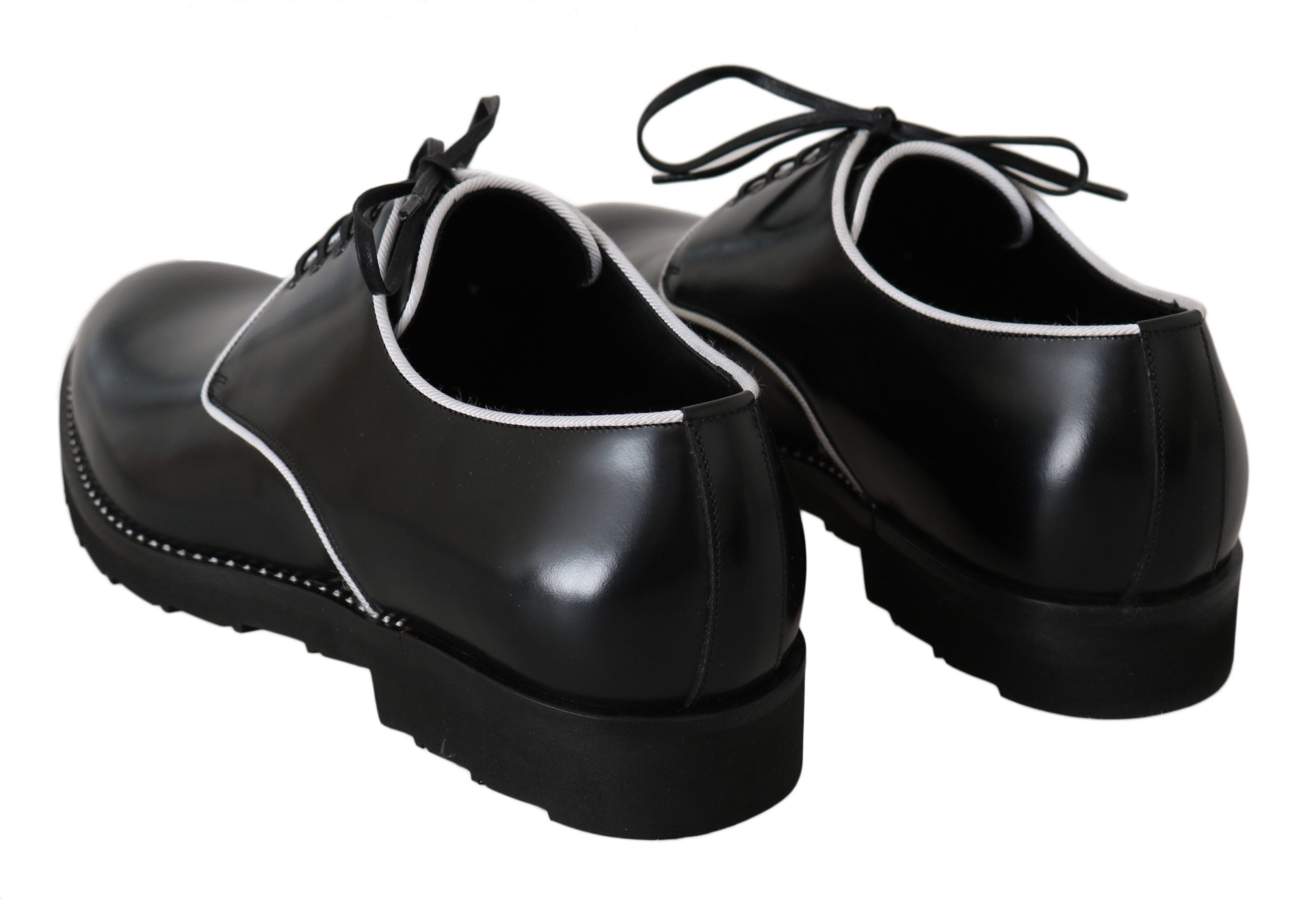 Pantofi eleganti Dolce & Gabbana Derby din piele neagră