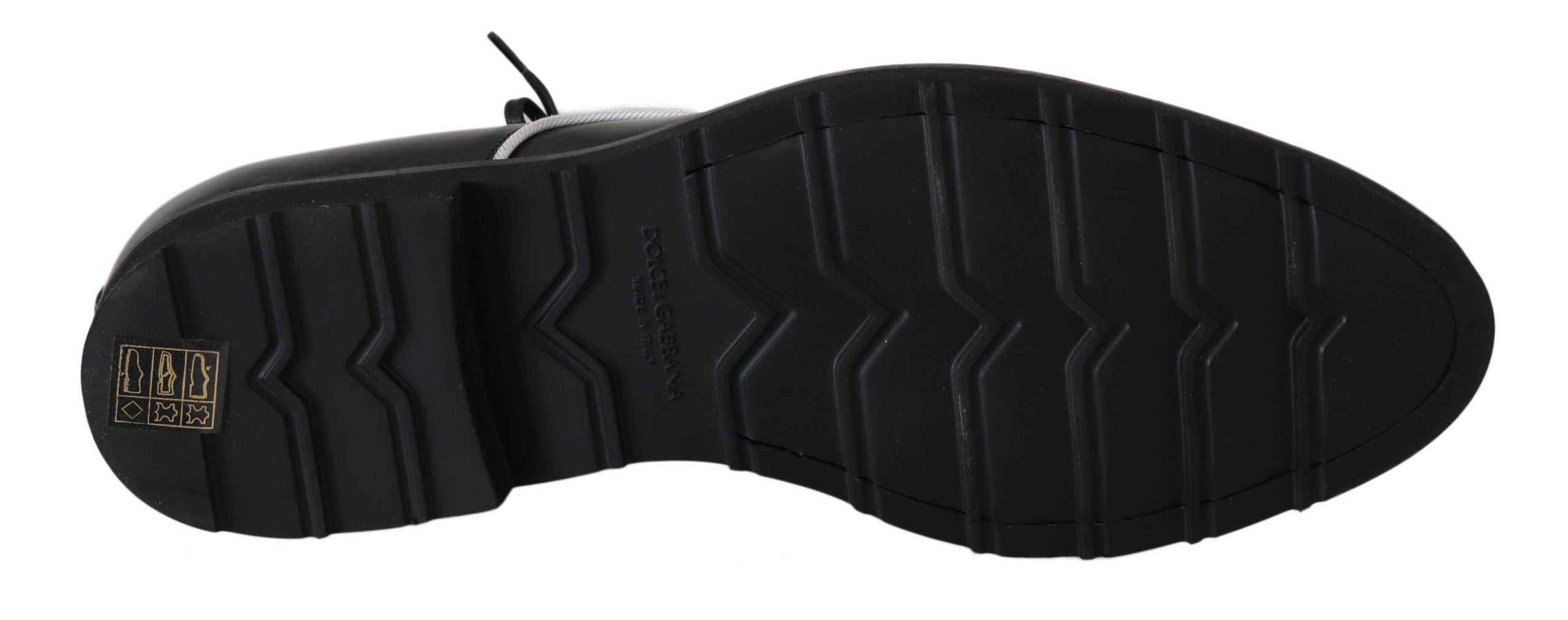 Pantofi eleganti Dolce & Gabbana Derby din piele neagră