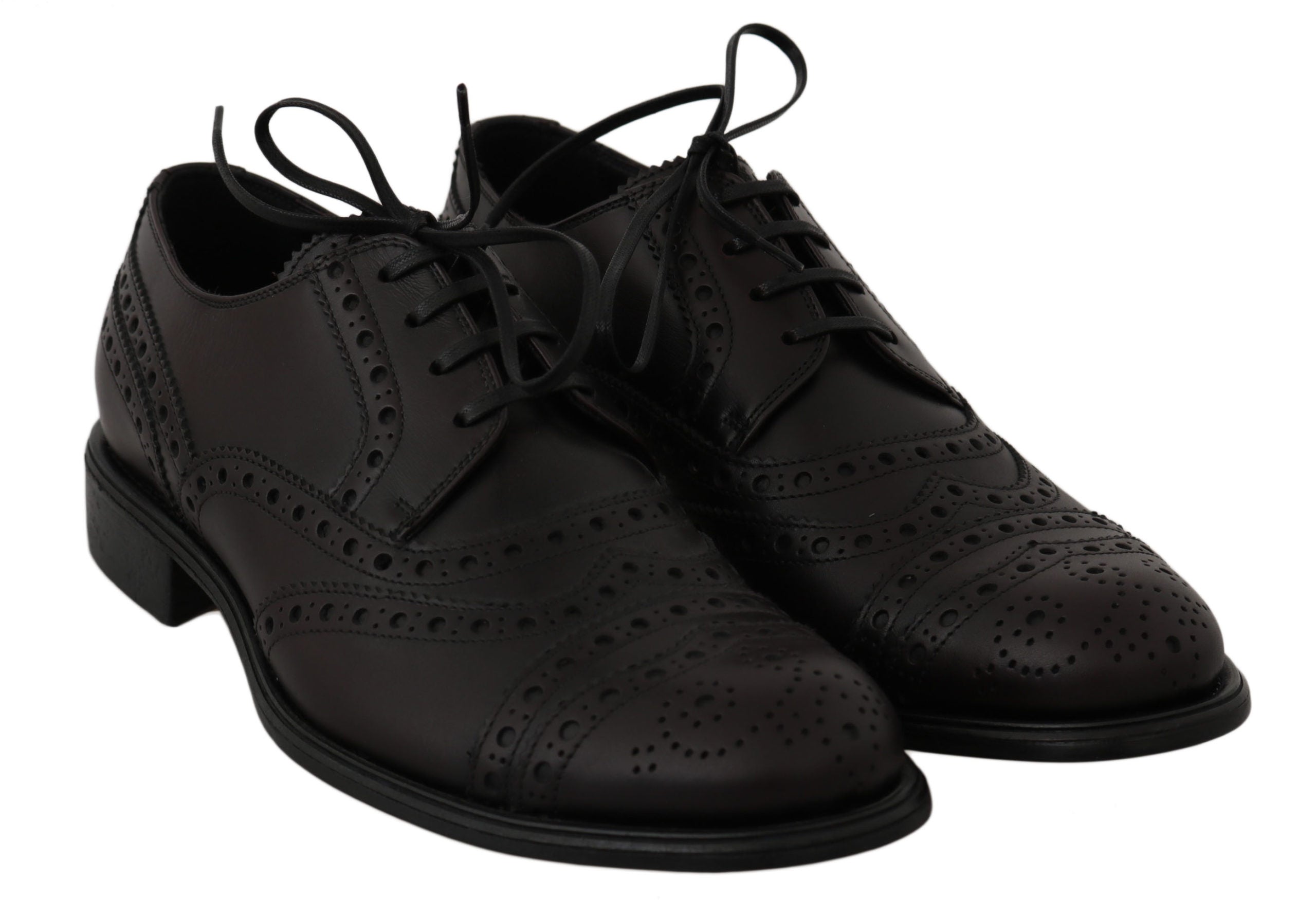 Dolce & Gabbana – Elegante Derby-Schuhe mit Flügelkappe in Bordeaux