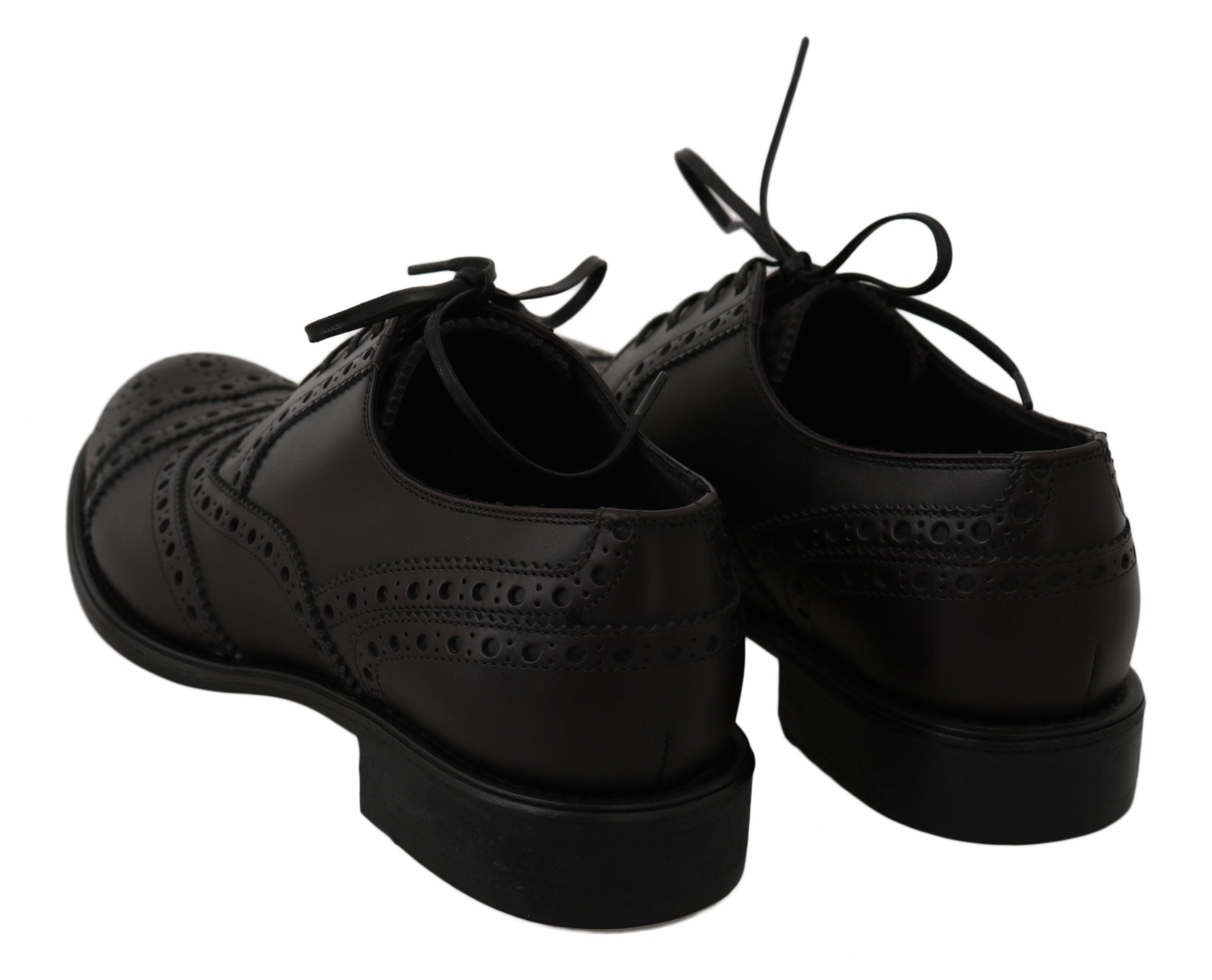 Dolce & Gabbana – Elegante Derby-Schuhe mit Flügelkappe in Bordeaux