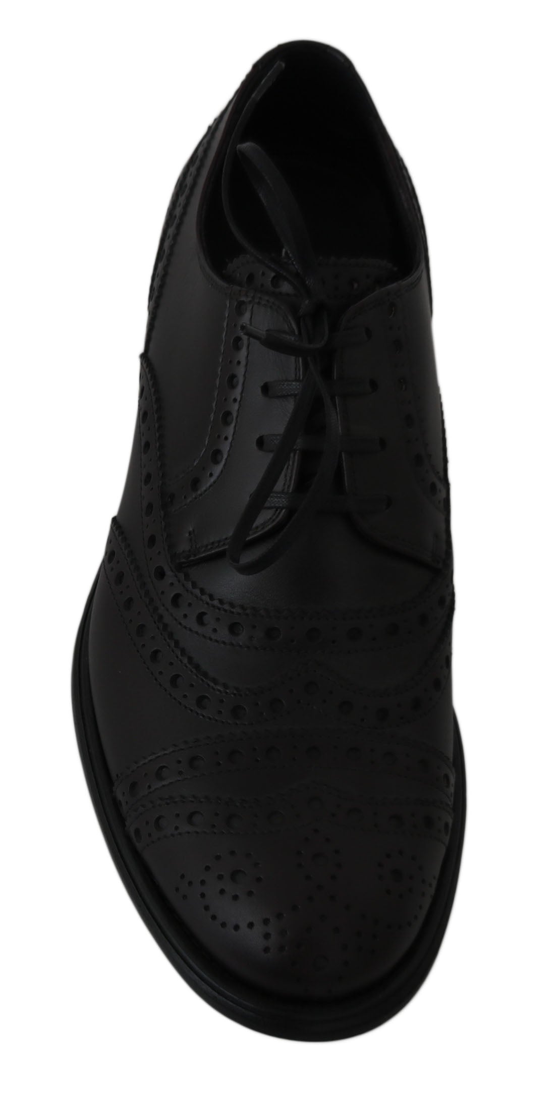 Dolce & Gabbana – Elegante Derby-Schuhe mit Flügelkappe in Bordeaux