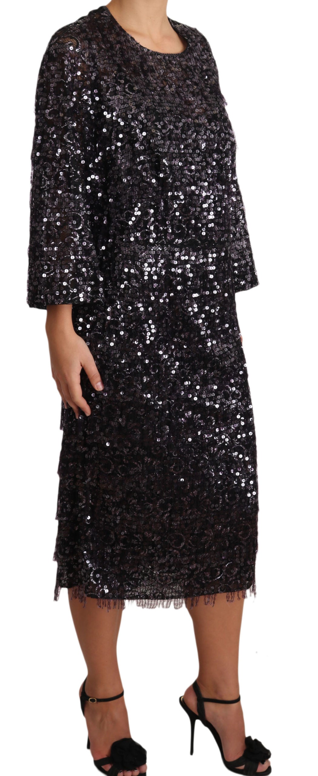 Dolce & Gabbana Pailletten-Etuikleid in Midilänge – Zeitlose Eleganz