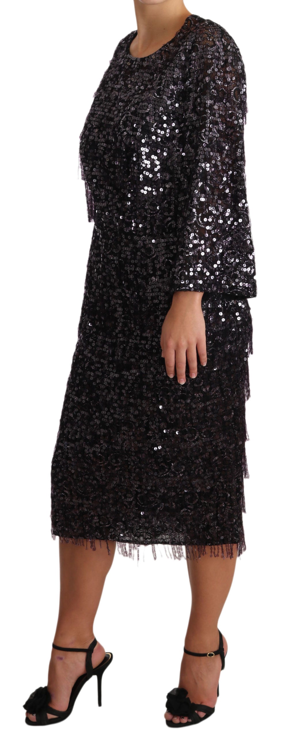 Dolce & Gabbana Pailletten-Etuikleid in Midilänge – Zeitlose Eleganz