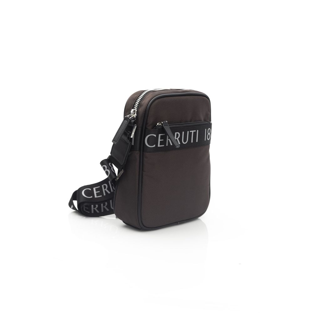 Cerruti 1881 Herren-Umhängetasche aus braunem Leder
