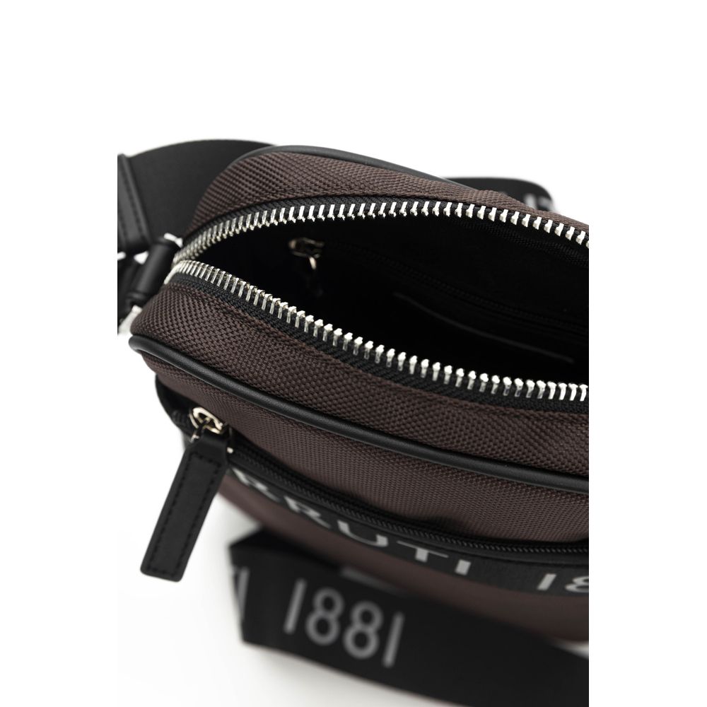 Cerruti 1881 Herren-Umhängetasche aus braunem Leder