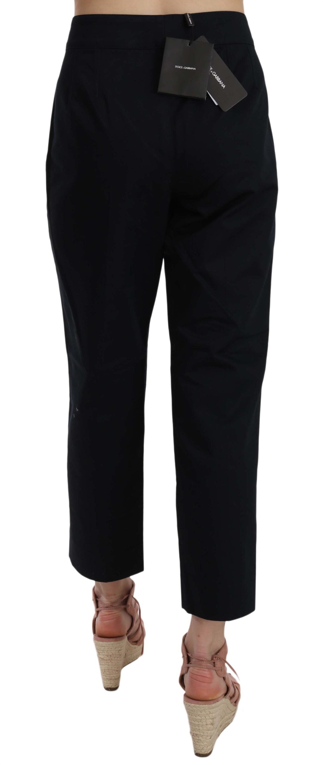 Dolce & Gabbana Schicke schwarze Baumwollhose