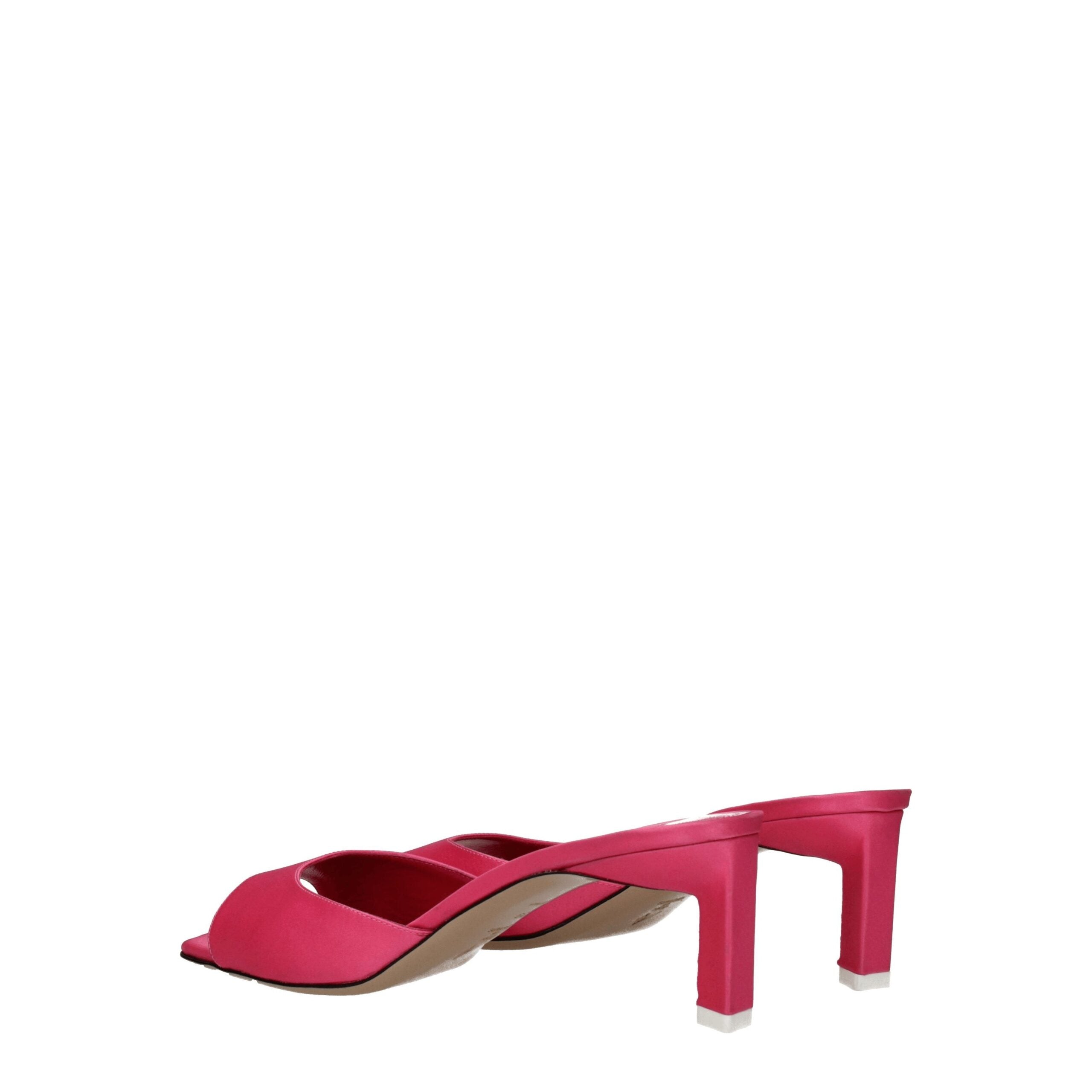 The Attico Pink Fabric Flat Sandals