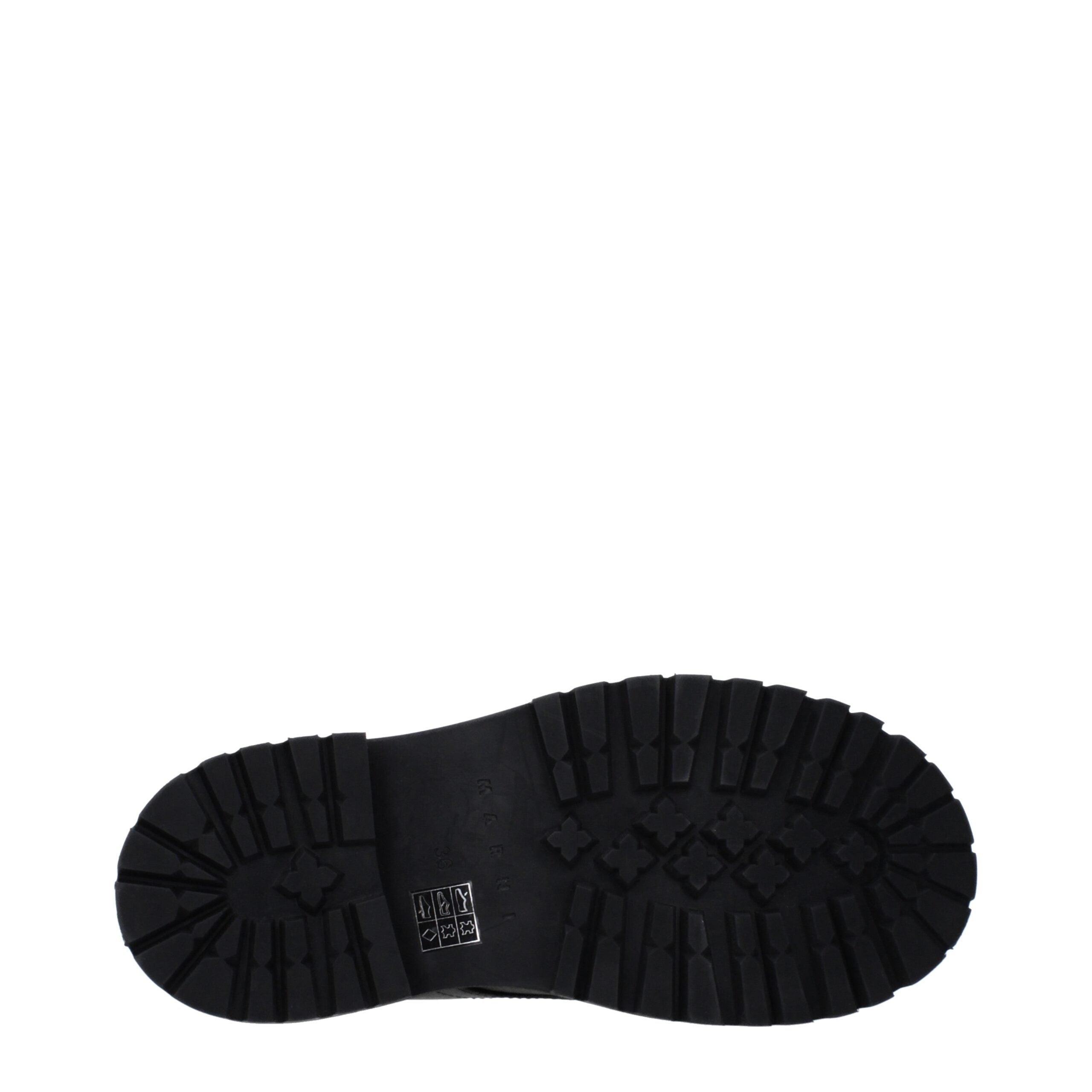 Marni Black Leather Oxfords And Derbies