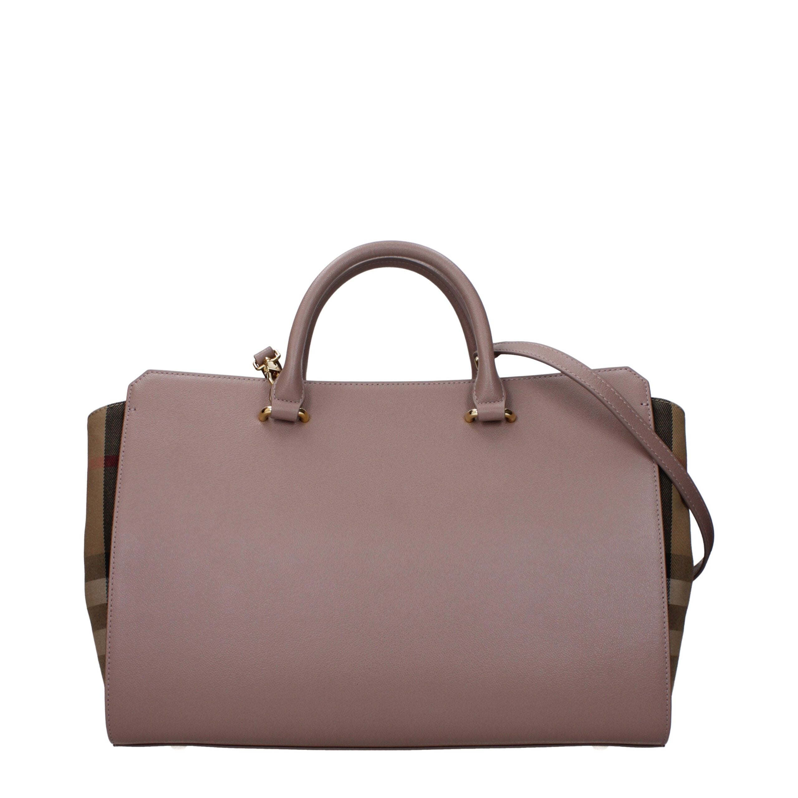 Burberry Gray Leather Handbags