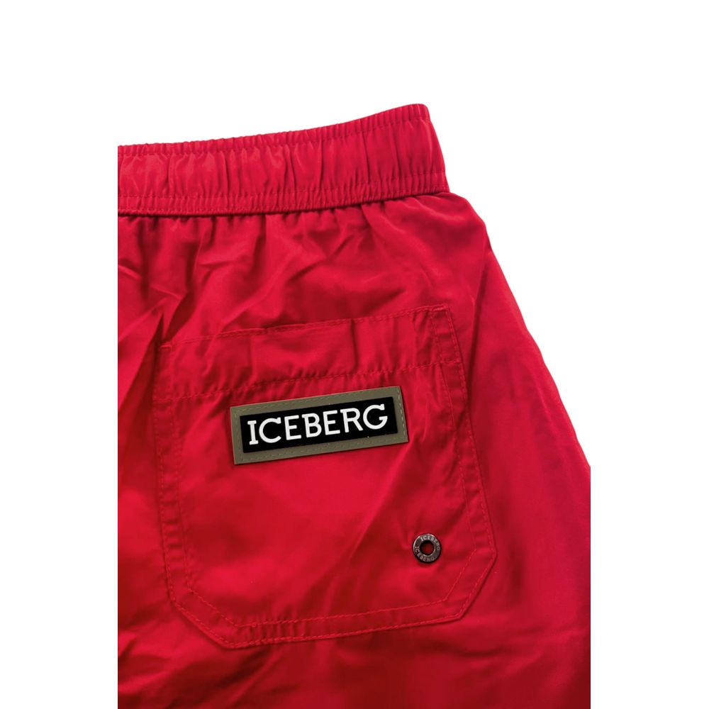 Iceberg Rote Polyester Herren Bademode