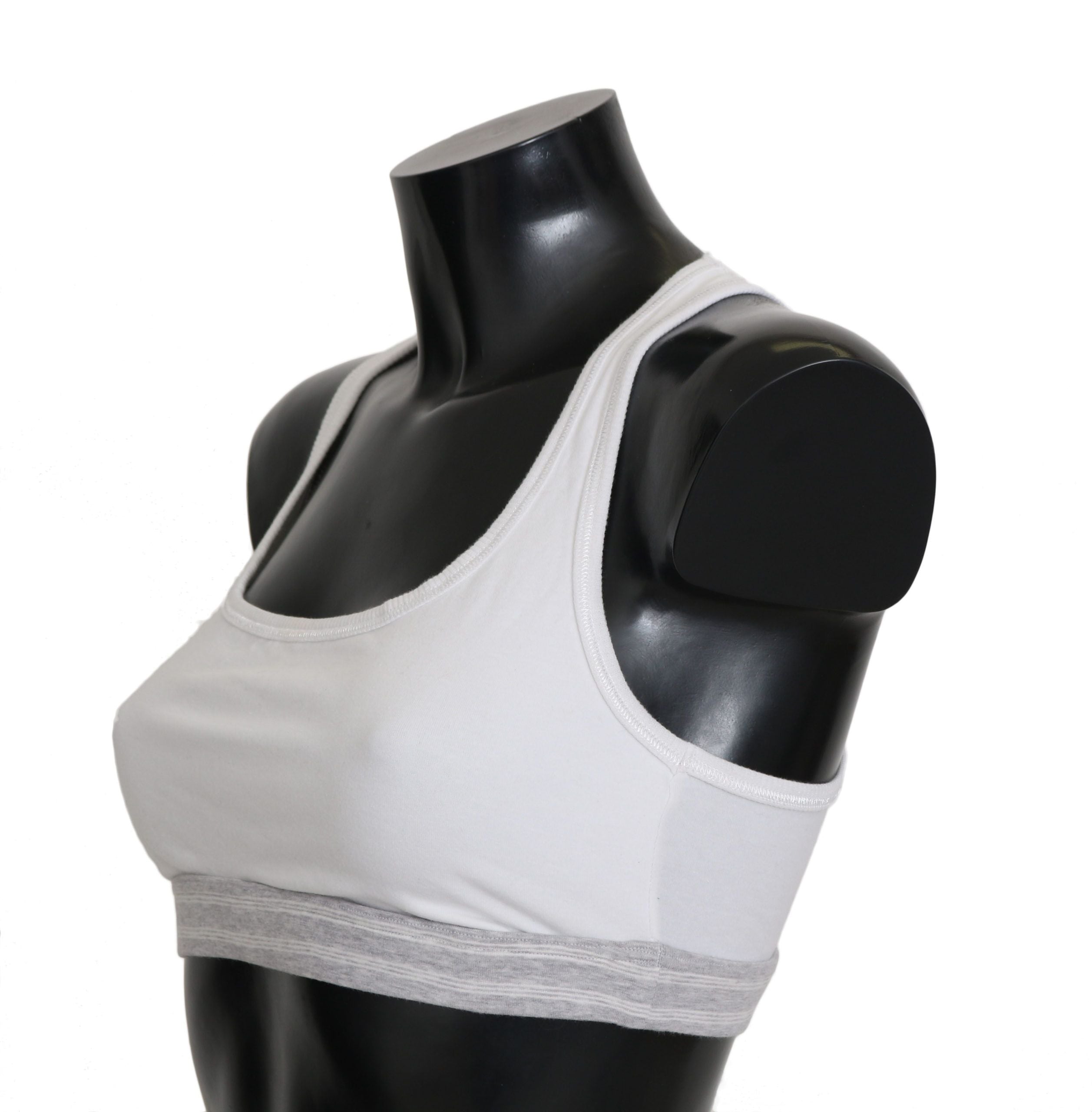 Dolce & Gabbana Eleganter weißer Stretch-Sport-BH