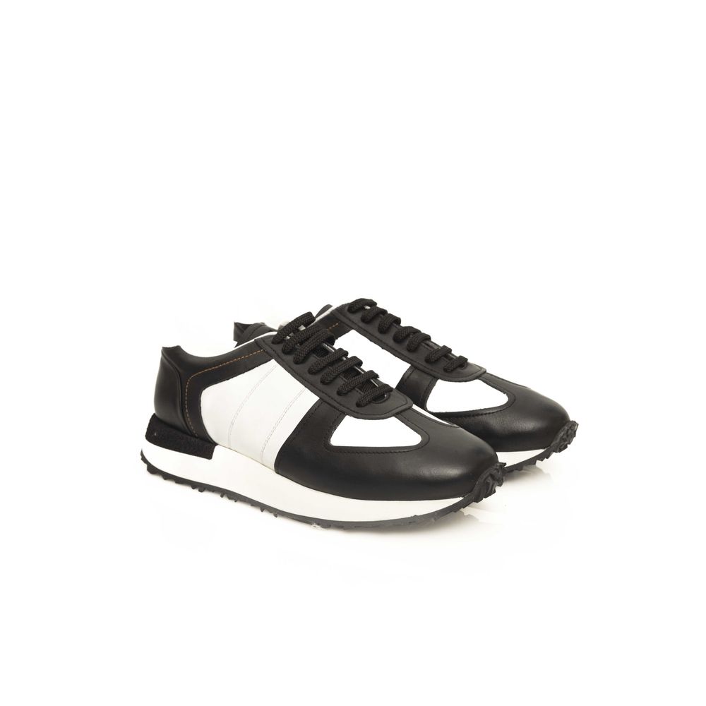 Cerruti 1881 Herren-Sneaker aus schwarzem Kalbsleder