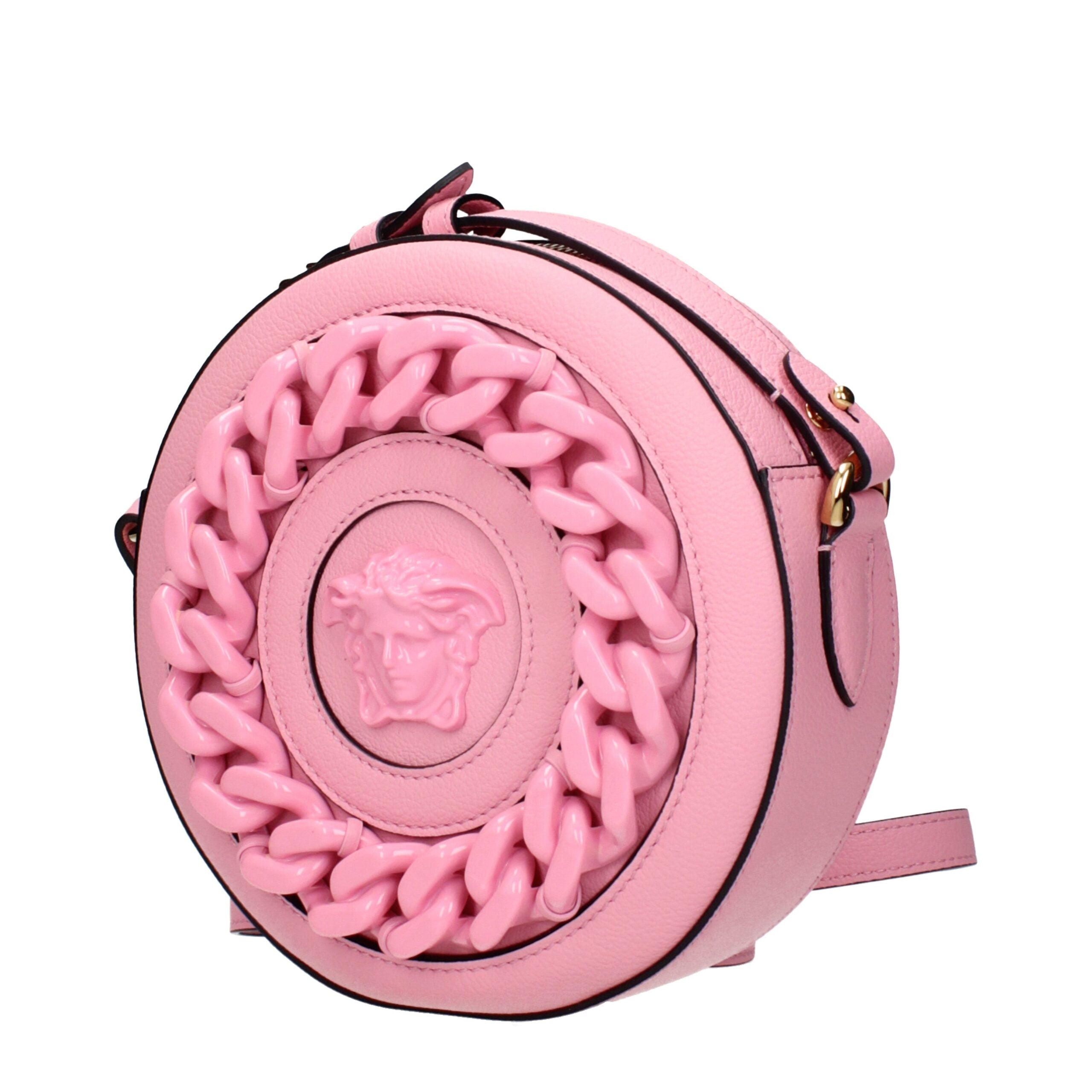 Versace Pink Leather Crossbody Bags