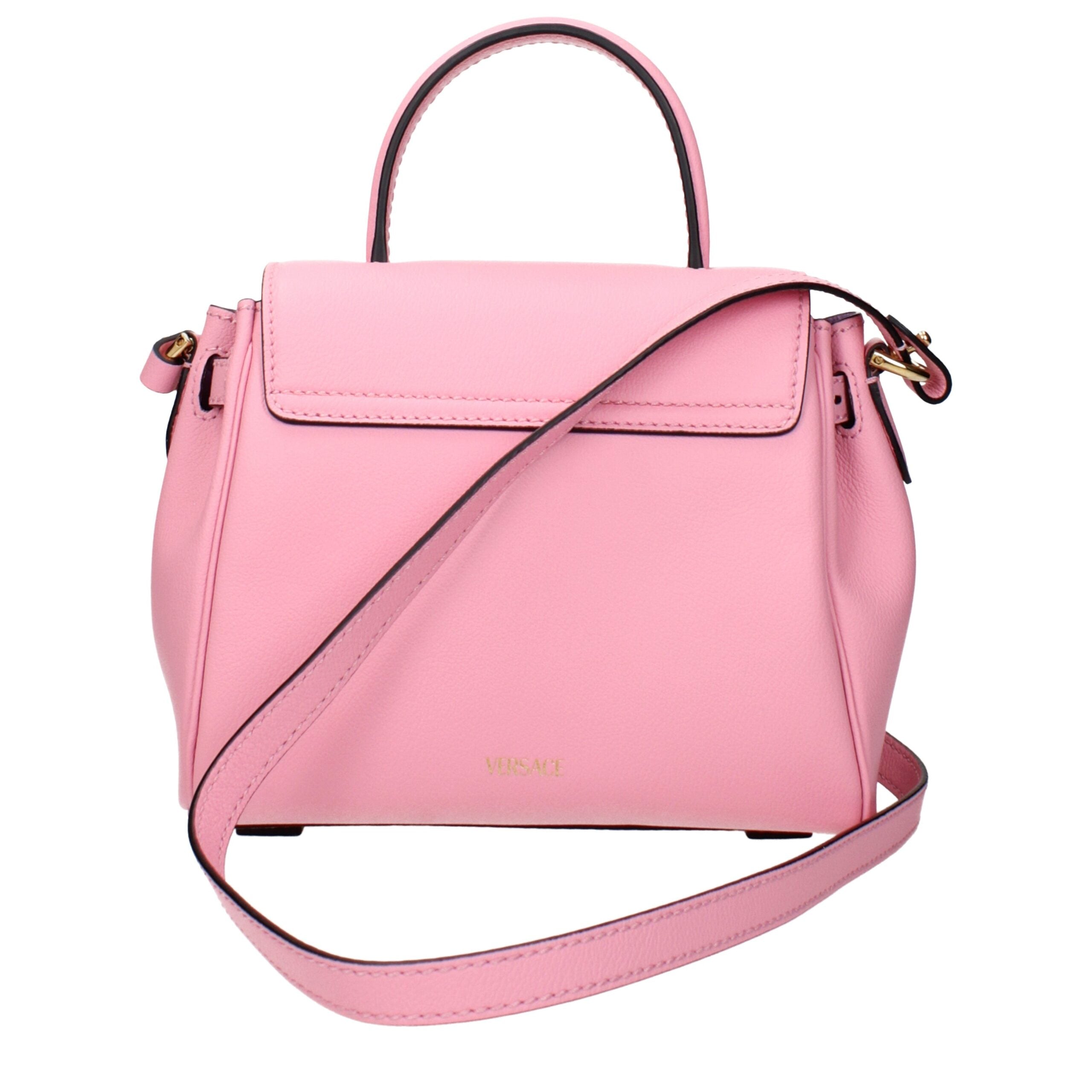 Versace Pink Leather Handbags
