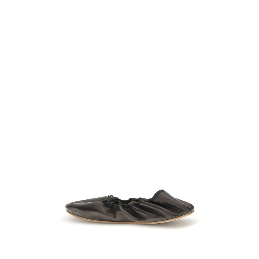 The Row Rounded Ballerinas