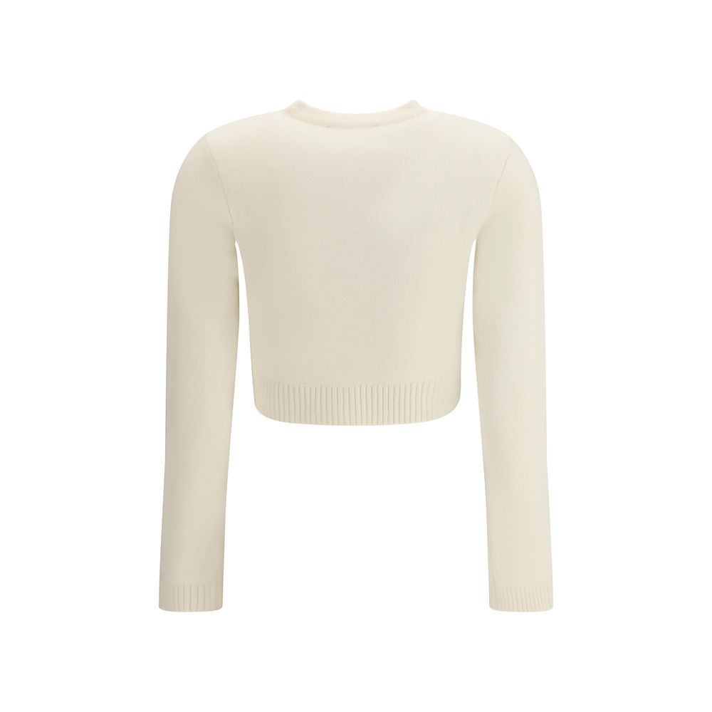Self-Portrait Cream Wool Cardigan
