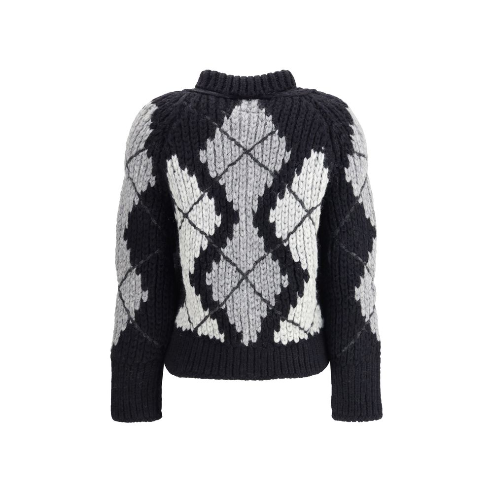 Ermanno Scervino Wool argyle-patterned Cardigan