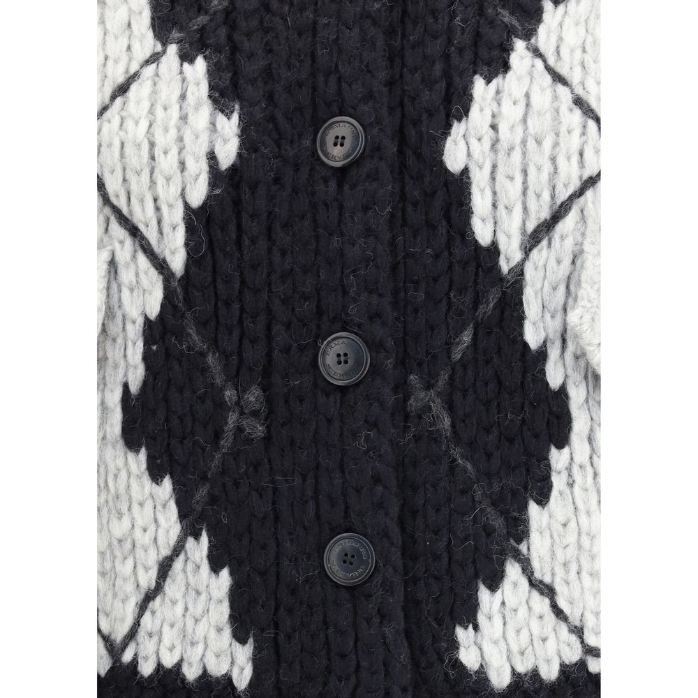Ermanno Scervino Wool argyle-patterned Cardigan