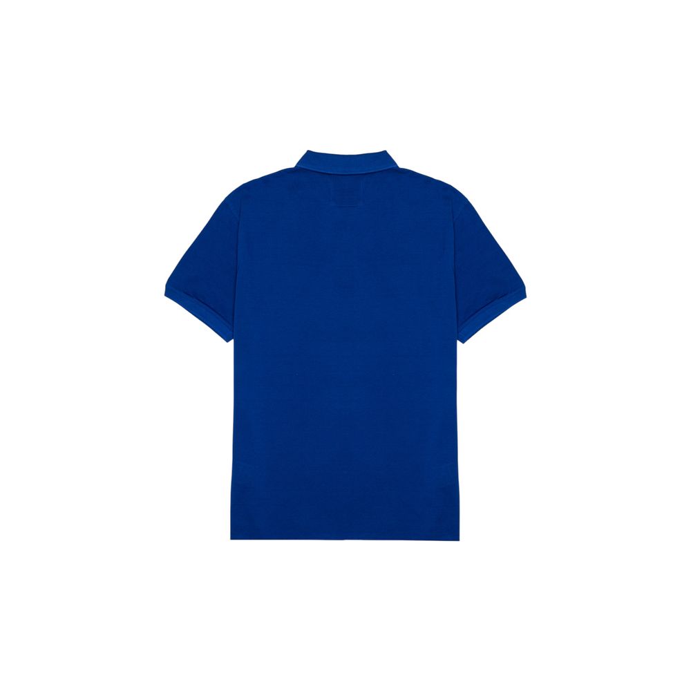 Emporio Armani Blue Cotton Polo Shirt