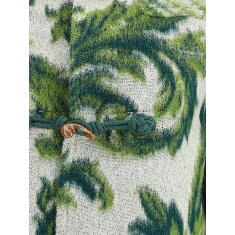 Etro Green Wool Coat