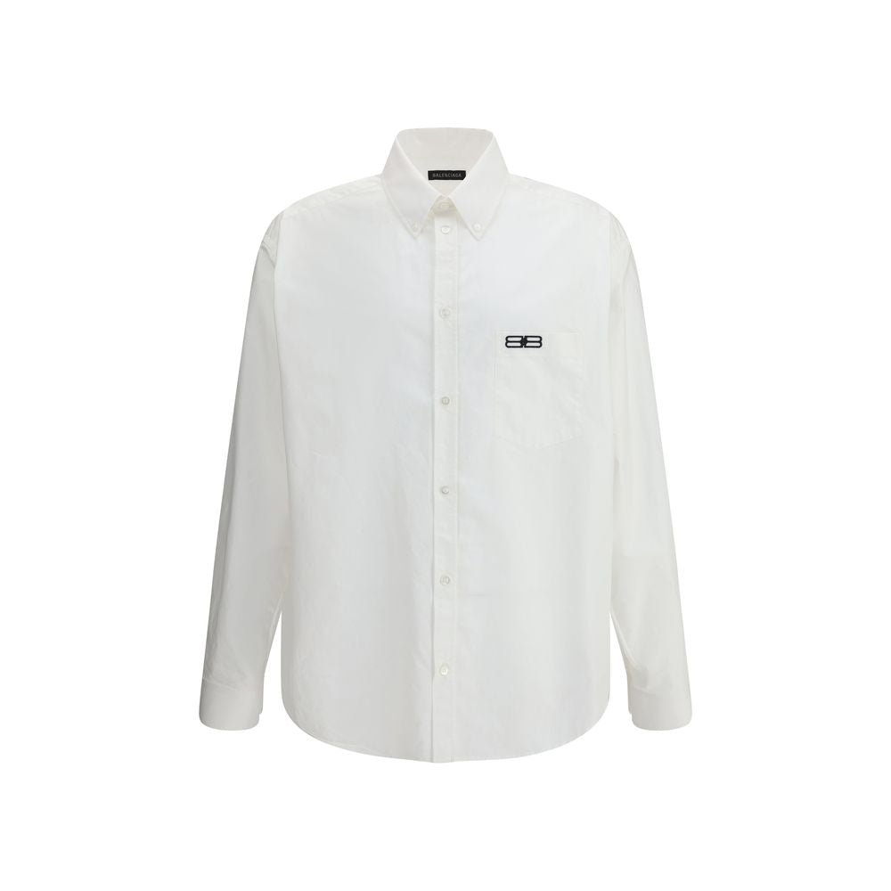 Balenciaga White Cotton Dress Shirt