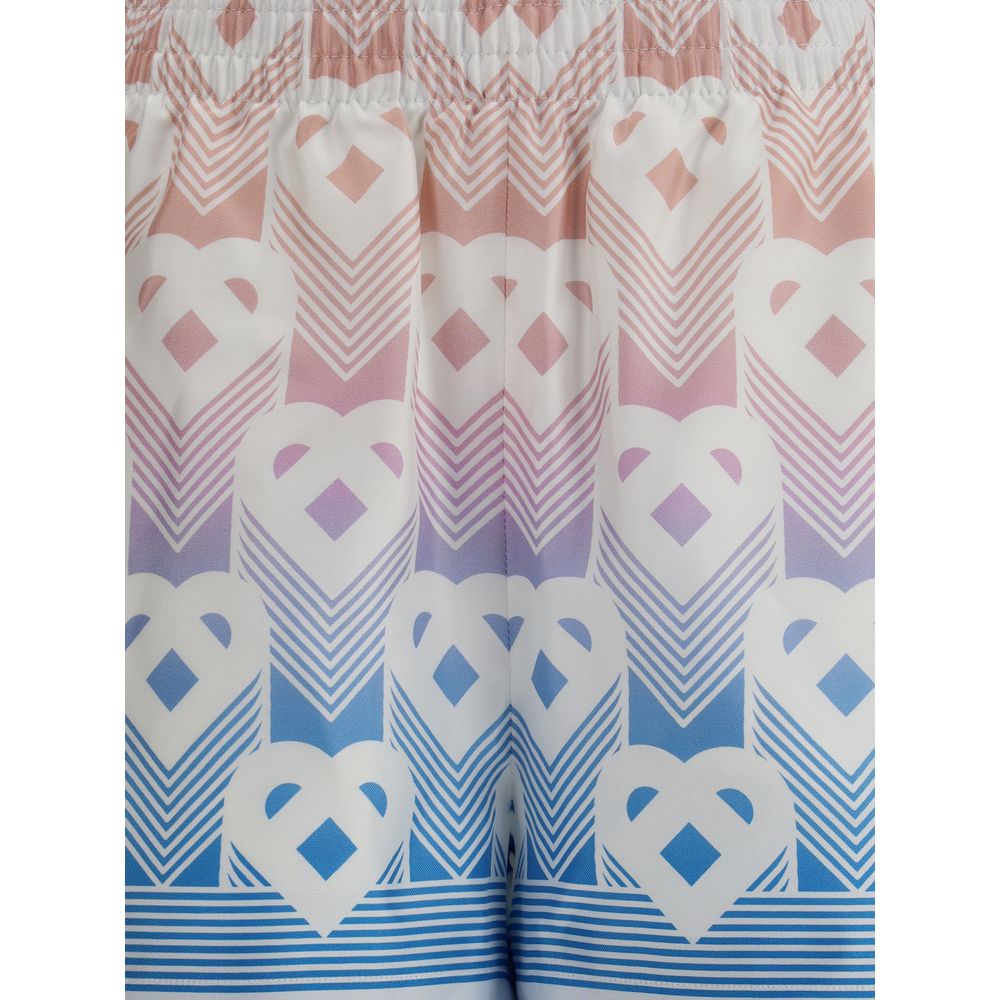 Casablanca Multicolor Silk Bermuda Shorts