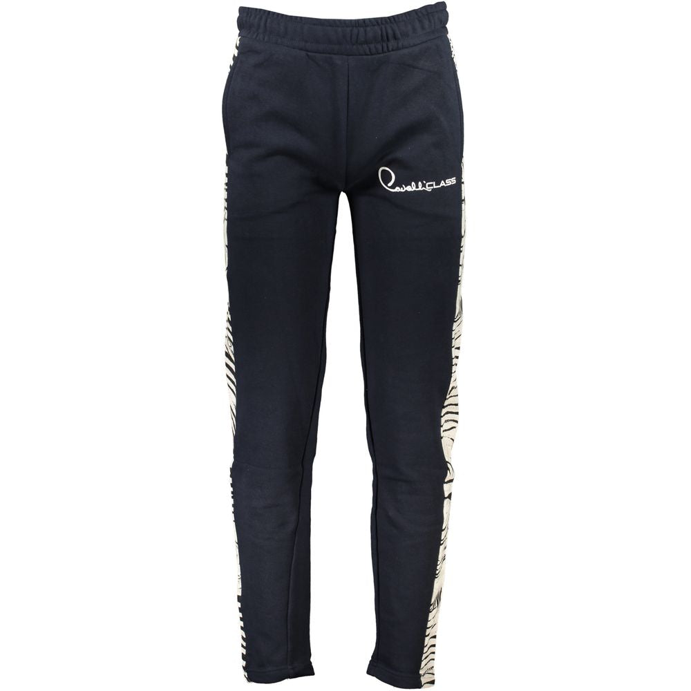 Cavalli Class Blue Cotton Pant