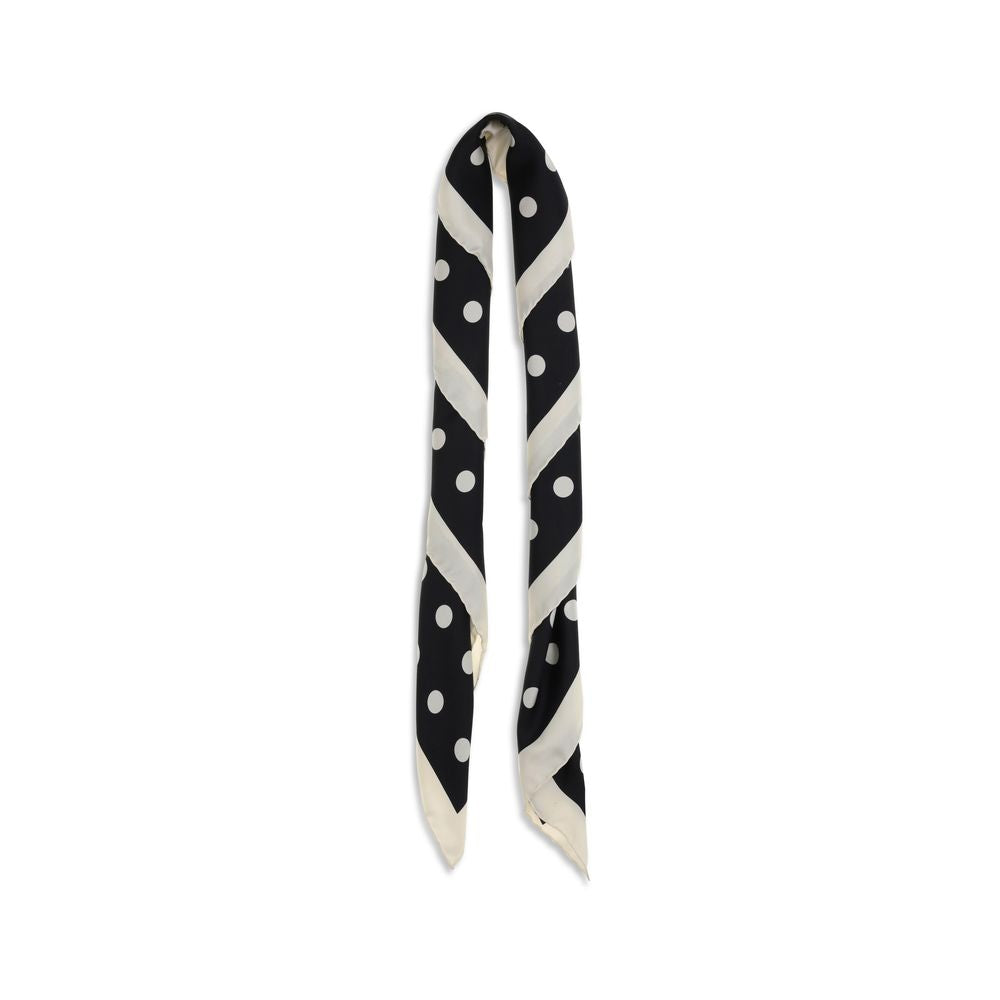 Valentino Garavani Black Silk Scarf