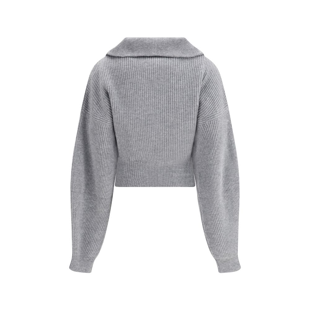 Max Mara Gray Wool Cardigan