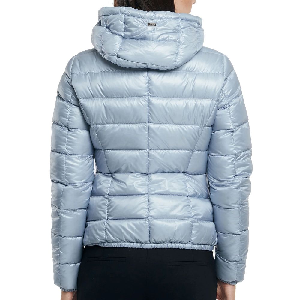 Herno Blue Polyamide Full-Length Jacket