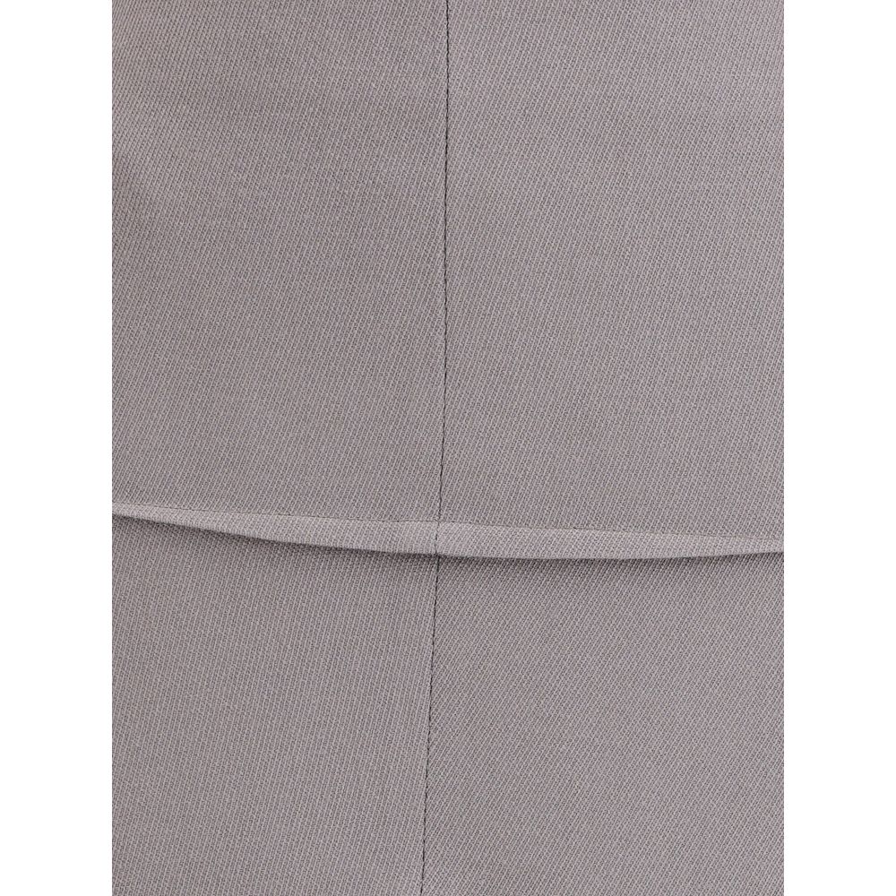 Rick Owens Green Wool Skirt