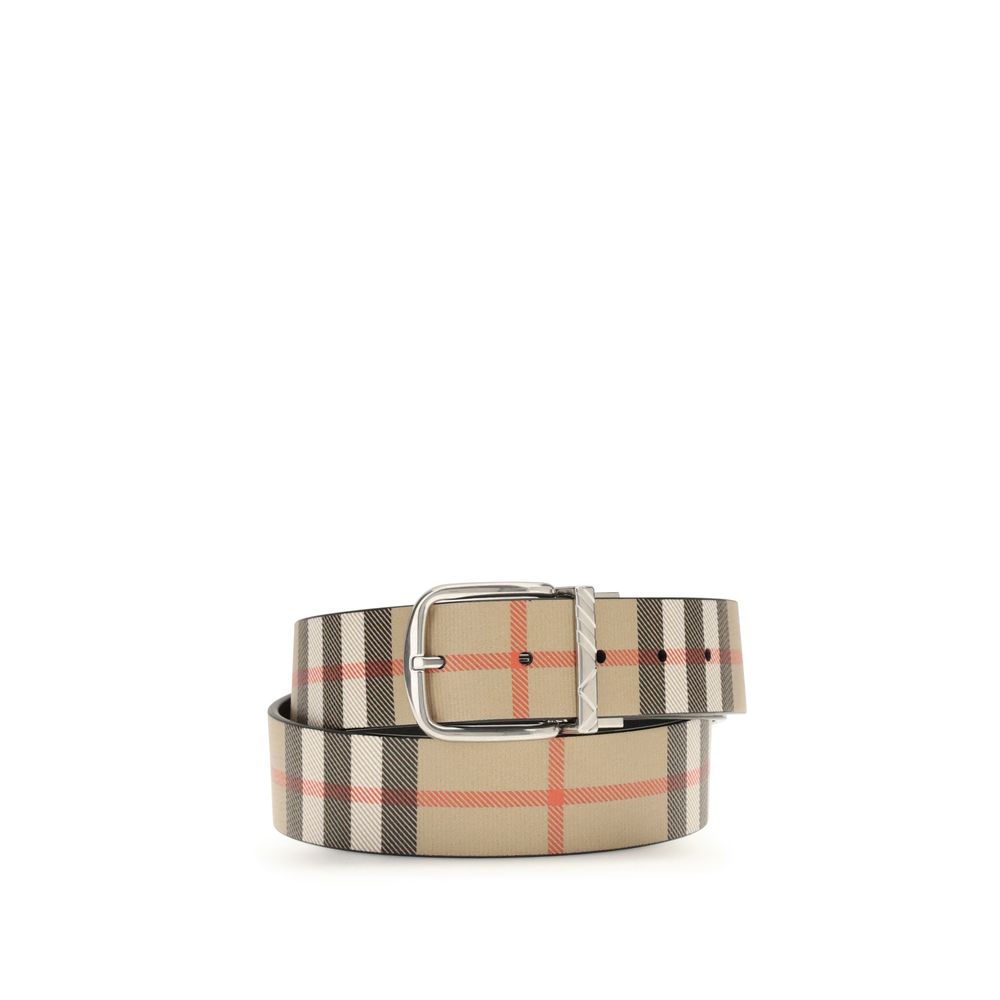 Burberry Multicolor Calf Leather Bos Taurus Belt