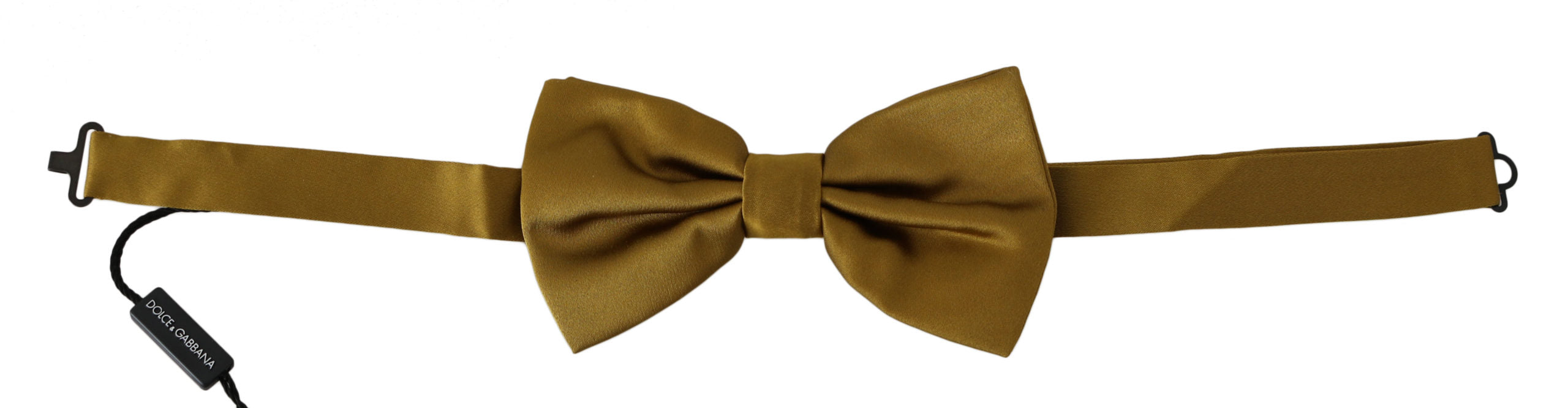 Dolce &amp; Gabbana Elegante senfgelbe Seidenfliege
