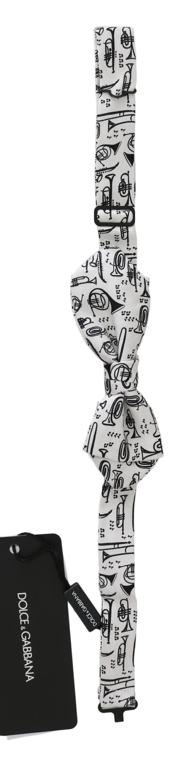 Dolce &amp; Gabbana – Elegante weiße Seidenfliege für mondäne Abende