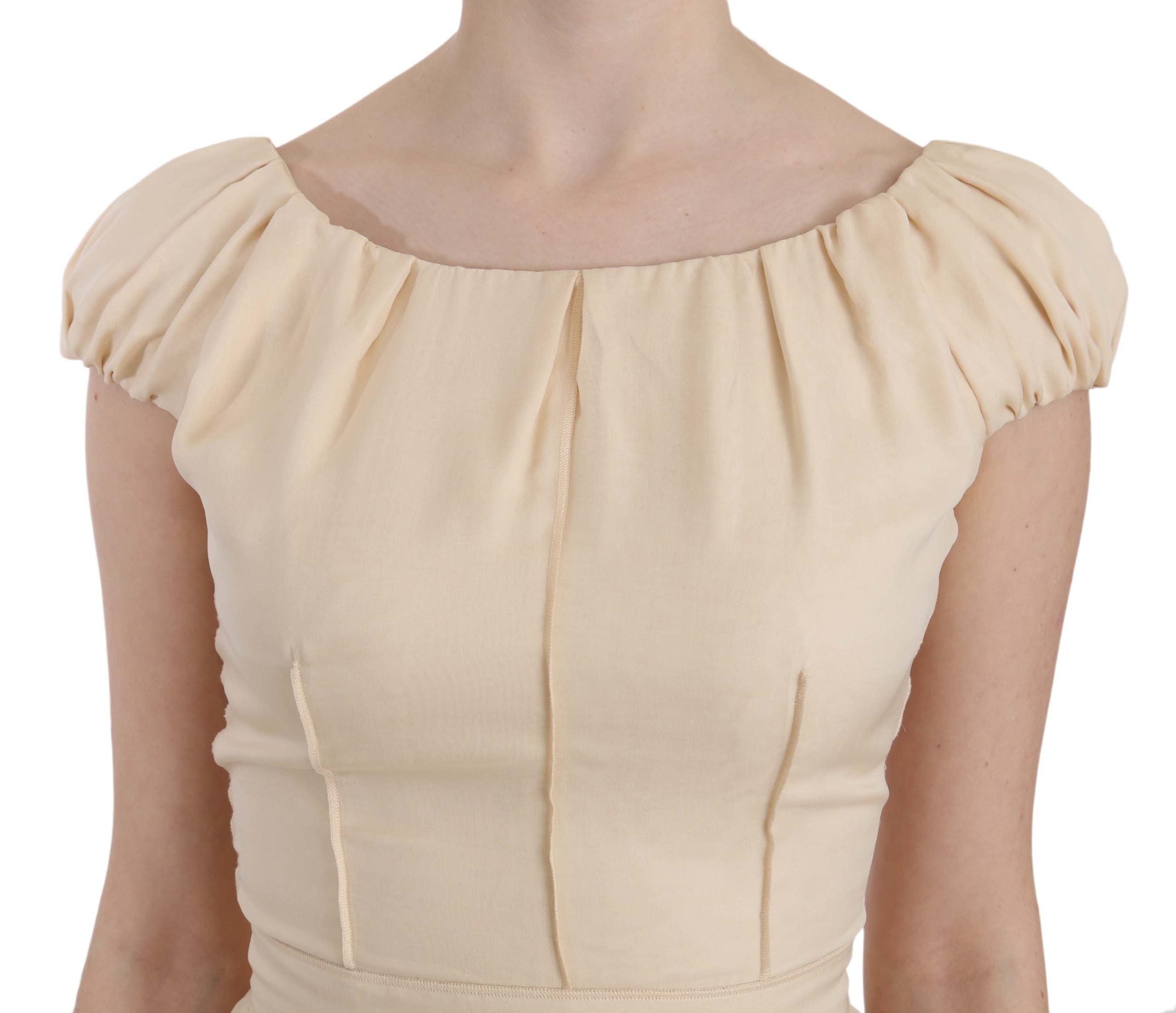 Rochie Dolce &amp; Gabbana din mătase cu mâneci jartieră