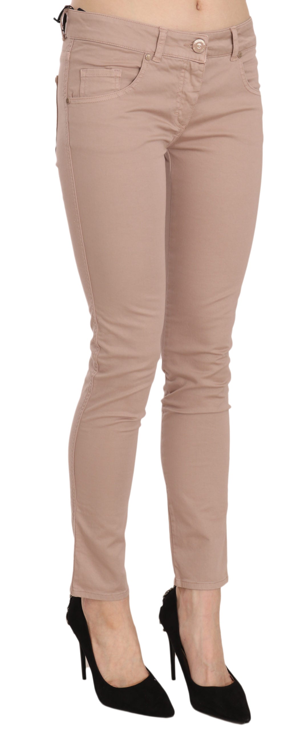 CRISTINAEFFE Schicke Slim Fit Skinny Hose in Braun