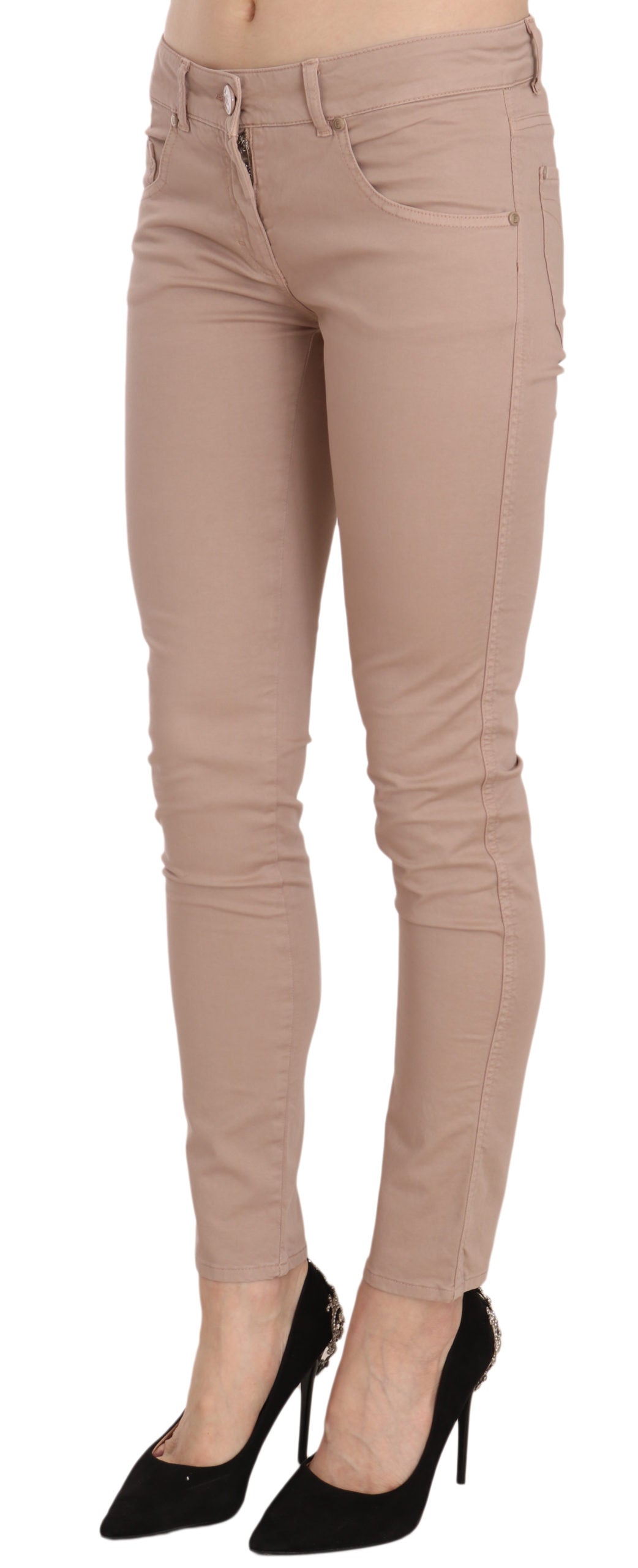 CRISTINAEFFE Schicke Slim Fit Skinny Hose in Braun
