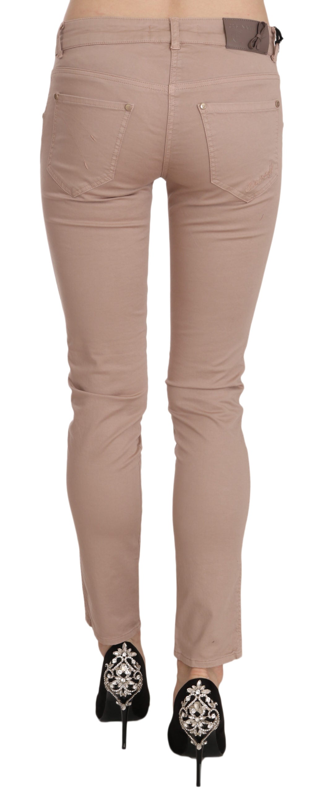 CRISTINAEFFE Schicke Slim Fit Skinny Hose in Braun