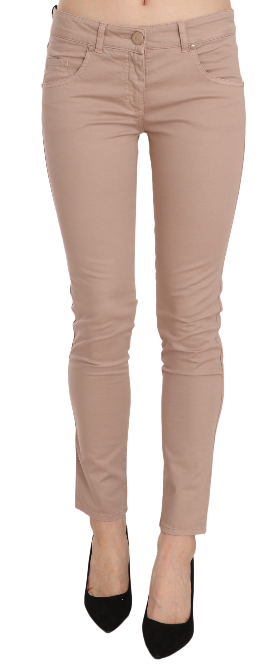 CRISTINAEFFE Schicke Slim Fit Skinny Hose in Braun