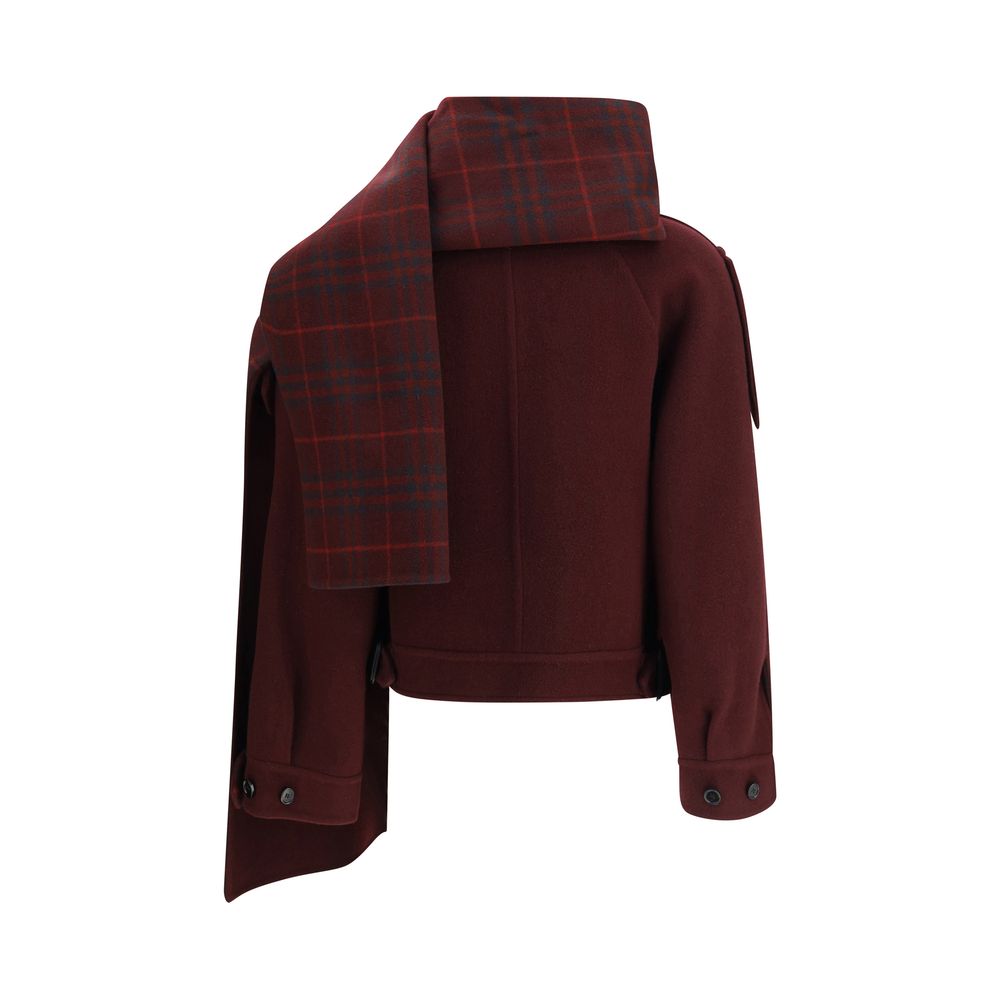 Burberry Bordeaux Wool Coat