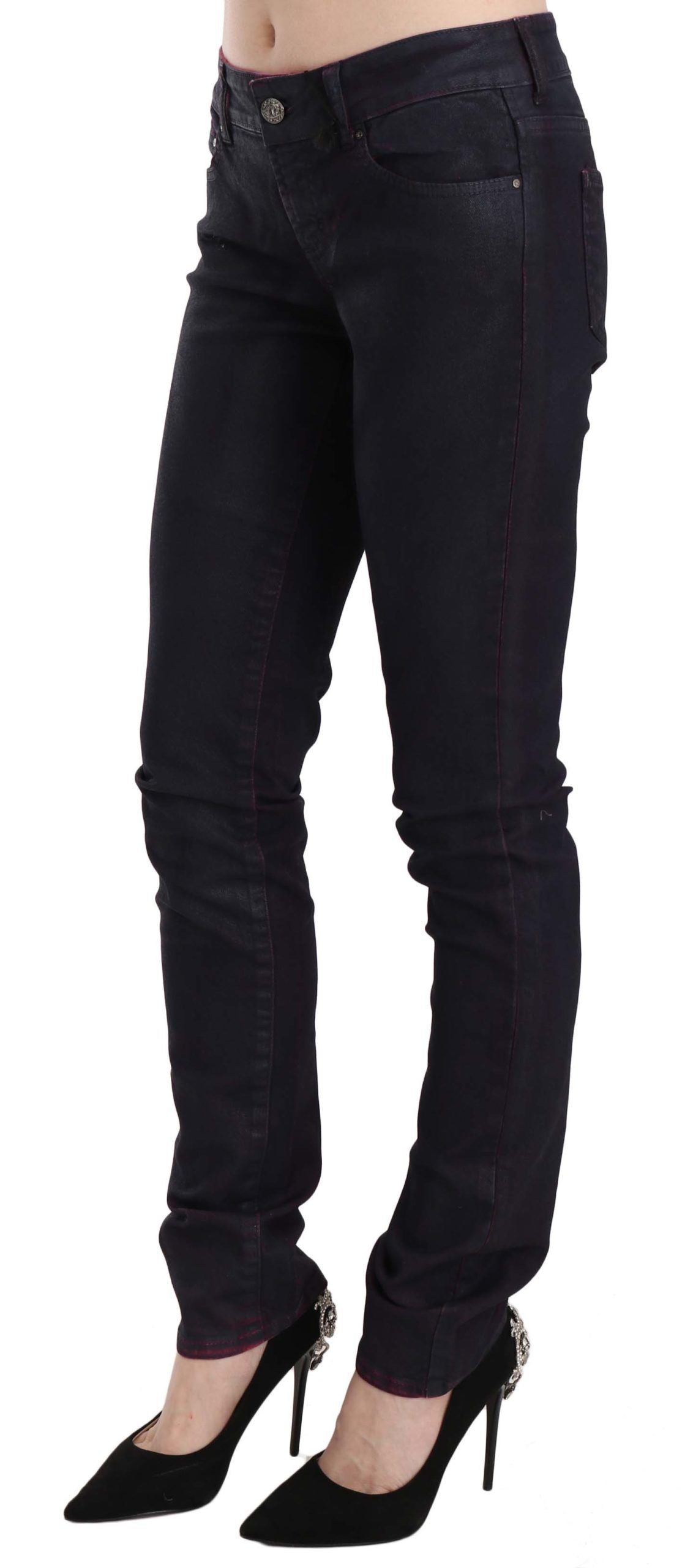 Just Cavalli Schicke, schwarze Skinny-Jeans mit niedriger Taille