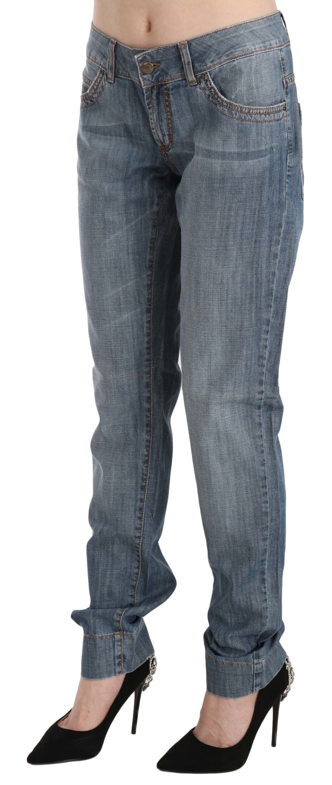 Just Cavalli – Schicke, blau verwaschene Slim-Fit-Jeans