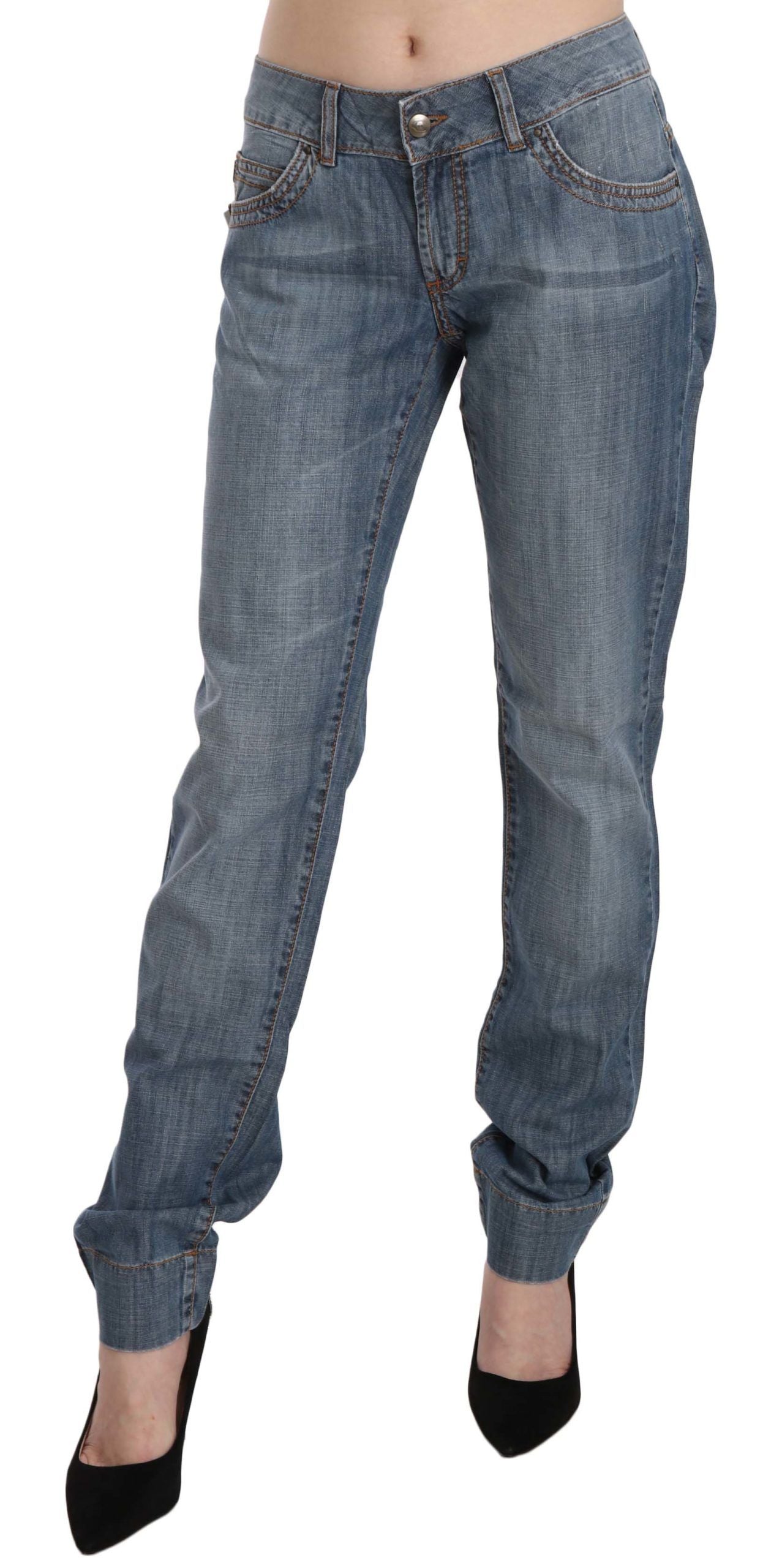 Just Cavalli – Schicke, blau verwaschene Slim-Fit-Jeans