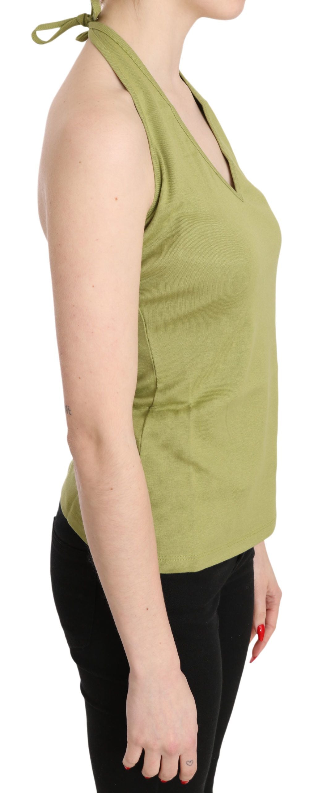 Maiou casual fără mâneci, cu imprimeu halter elegant GF Ferre
