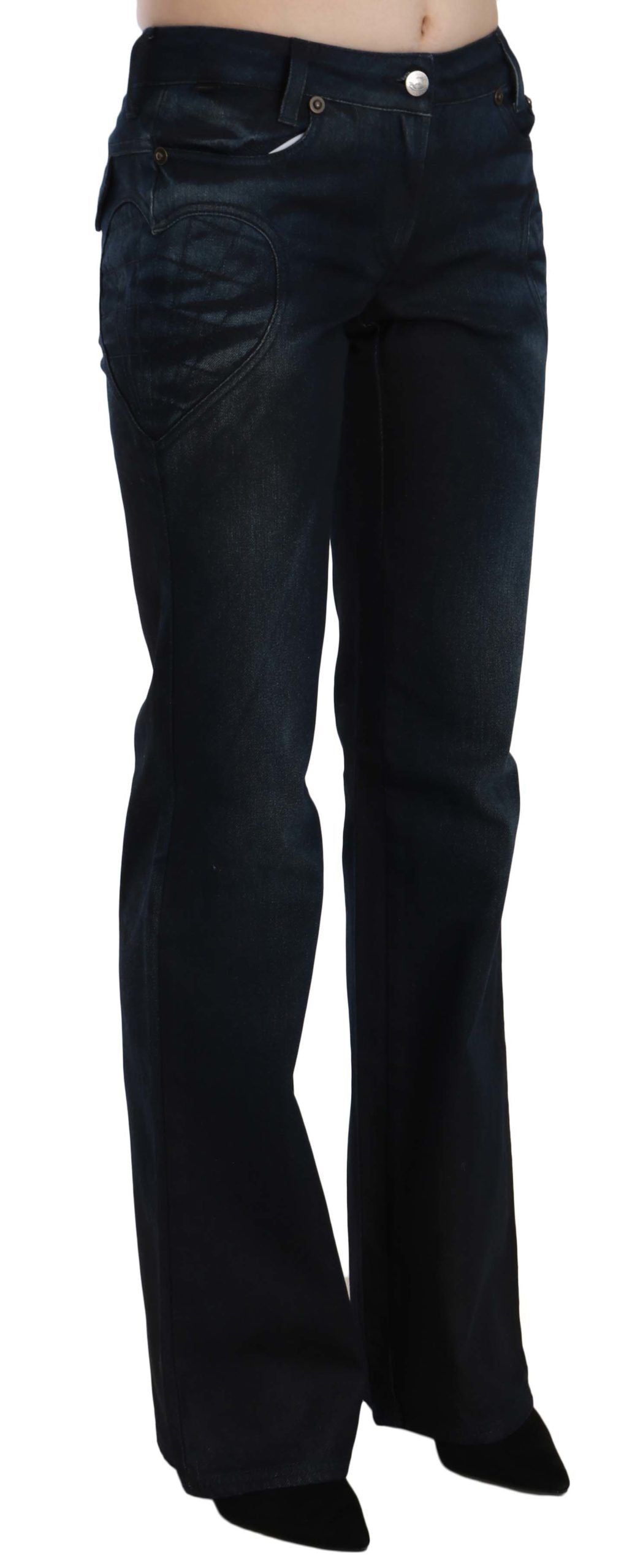 Just Cavalli Schicke, gerade geschnittene Jeanshose mit mittlerer Taille